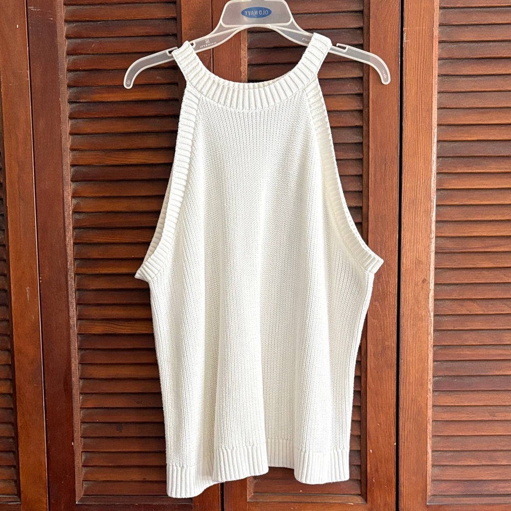 Old Navy Cream Knit Tank Top